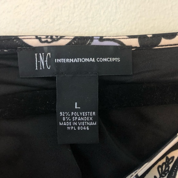 I.N.C. Shift dress periwinkle white & black design - Picture 3 of 3